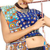 Blue Block Print Effect Chaniya Choli