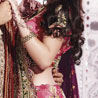 Rose Pink Net Bridal Lehenga